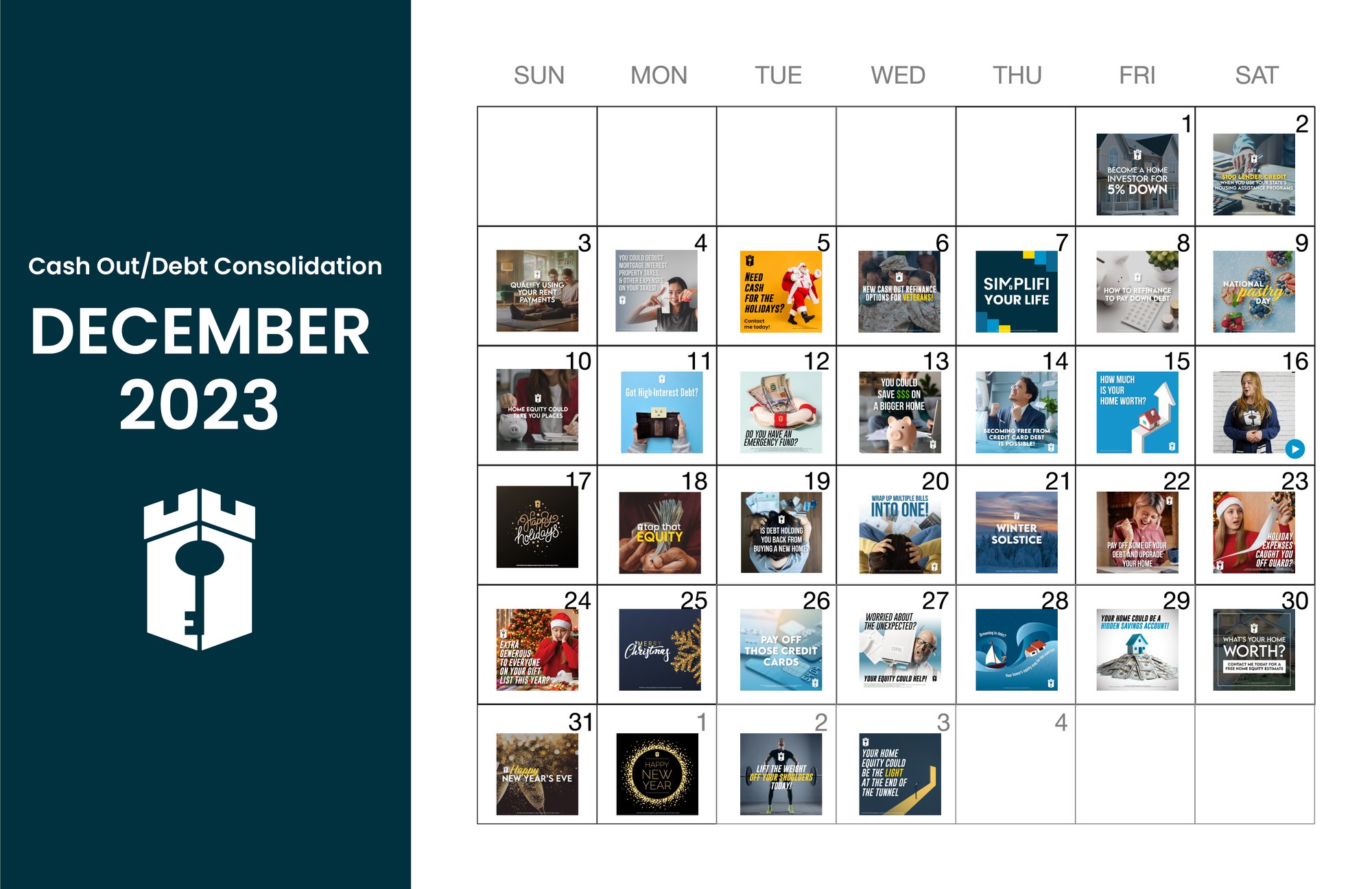December Cash Out Calendar - 11.21 December Cash Out Calendar - 11.21