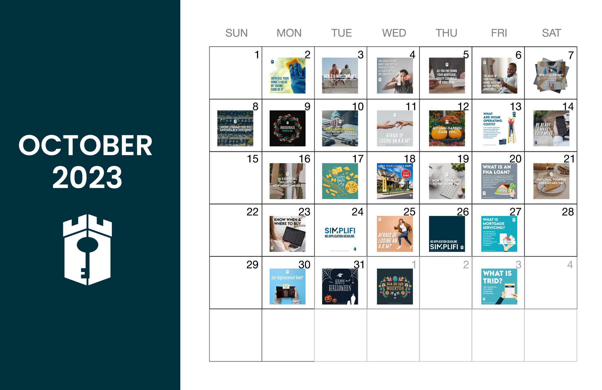 October growtime calendar October growtime calendar