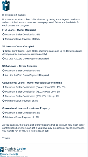 seller contribution email seller contribution email