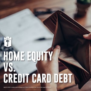Home equity vs credit card debt