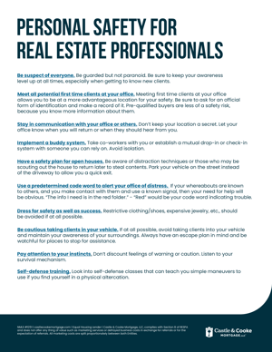 Safety Tips for Realtors-01 Safety Tips for Realtors-01