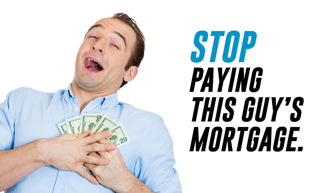 greedy landlord holding money. Stop paying this guy's mortgage.