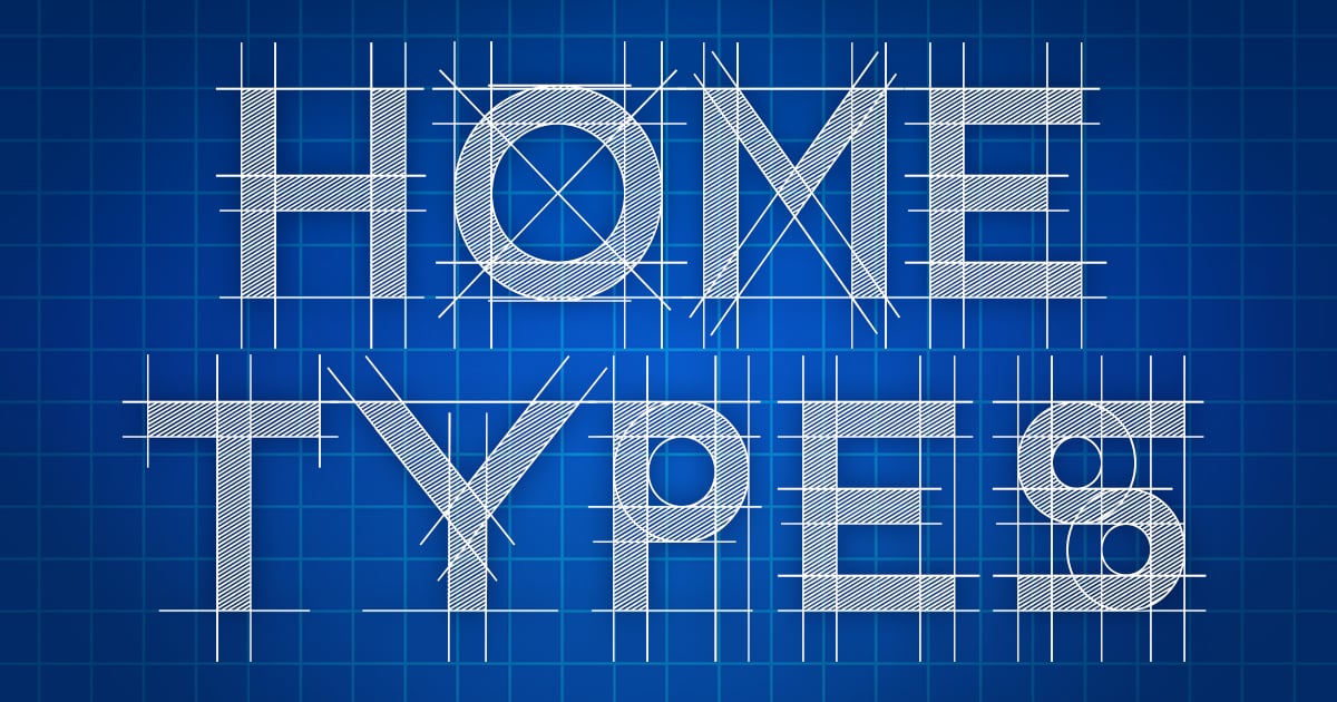 home types image in blueprint design