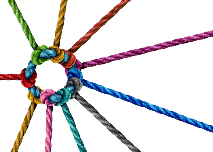rope connections teamwork