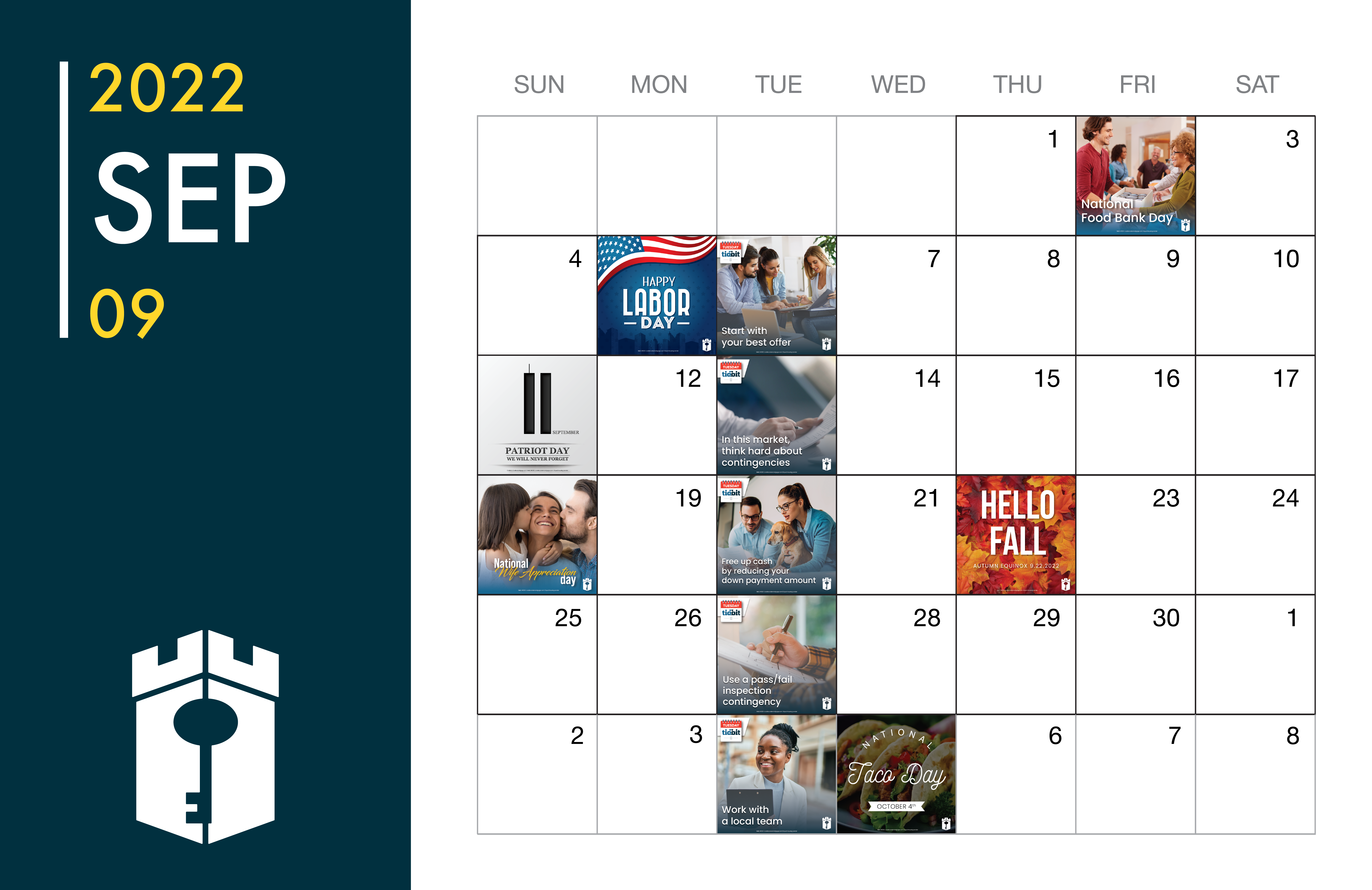 September Social Media Calendar