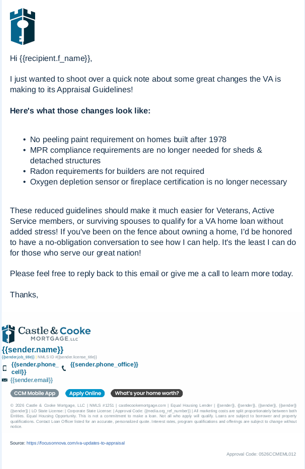 va appraisal email